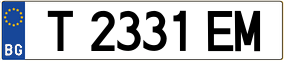 Trailer License Plate